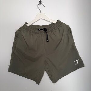 Gymshark Khaki Athletic Shorts